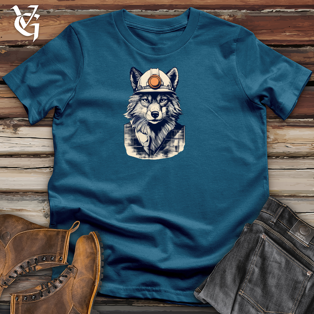 Viking Goods Architectural Howl Blueprint Cotton Tee Deep Teal / L