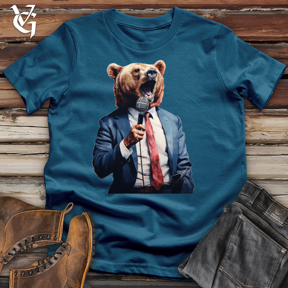 Viking Goods Charismatic Bear Speaker Cotton Tee Deep Teal / L