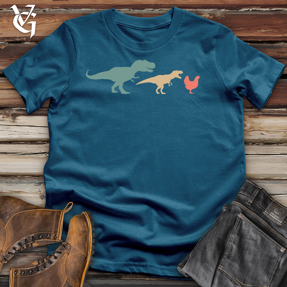 Viking Goods Chicken Evolution Cotton Tee Deep Teal / L