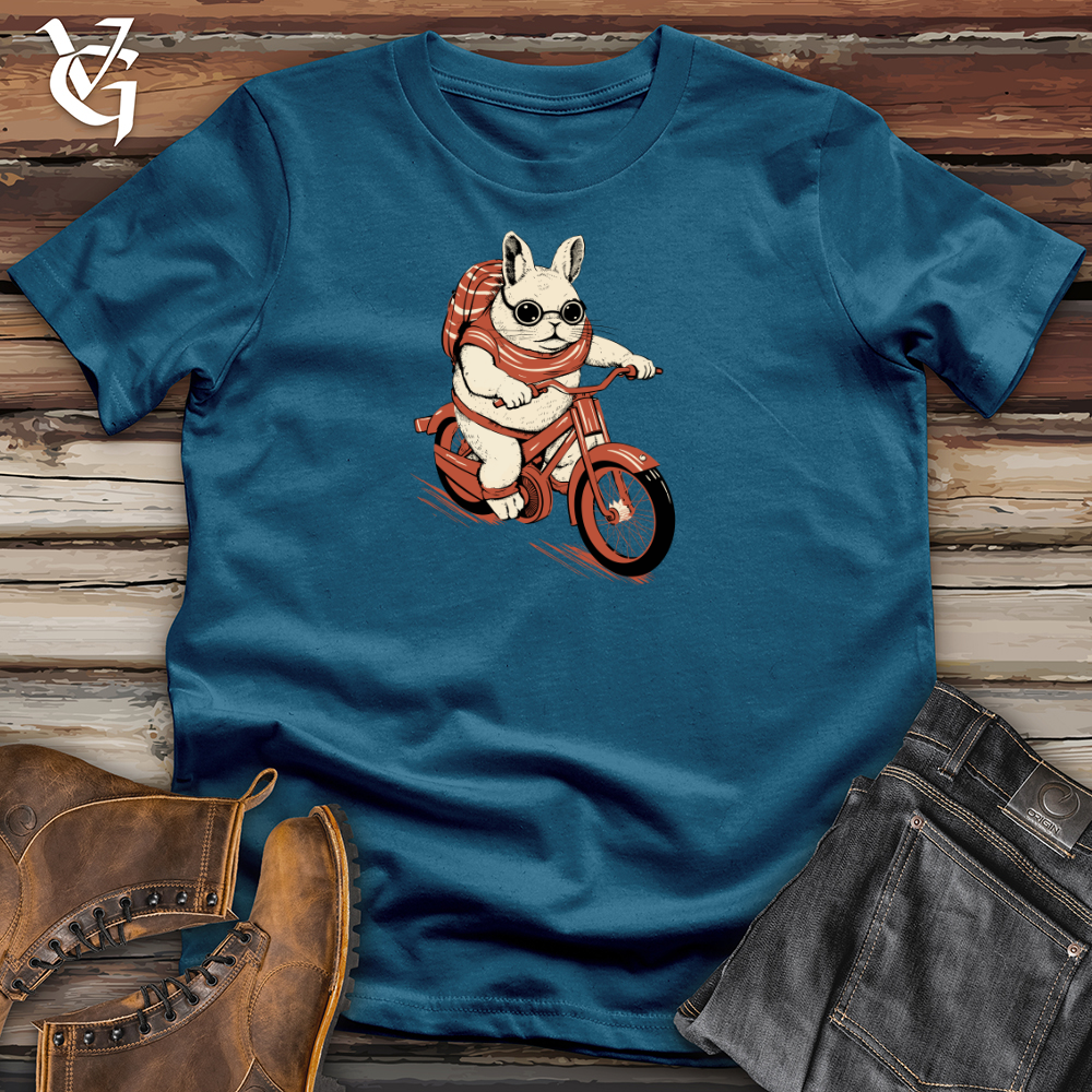 Viking Goods Chinchilla Pedal Power Cozy Ride Cotton Tee Deep Teal / L