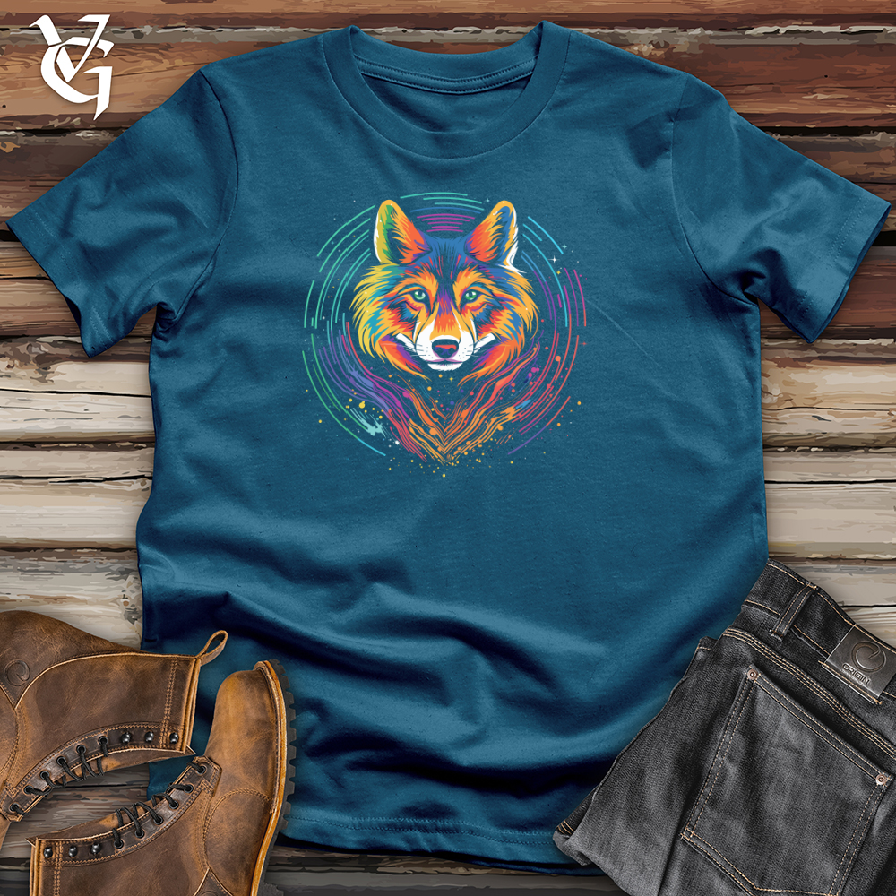 Viking Goods Cosmic Fox Vibrance Cotton Tee Deep Teal / L
