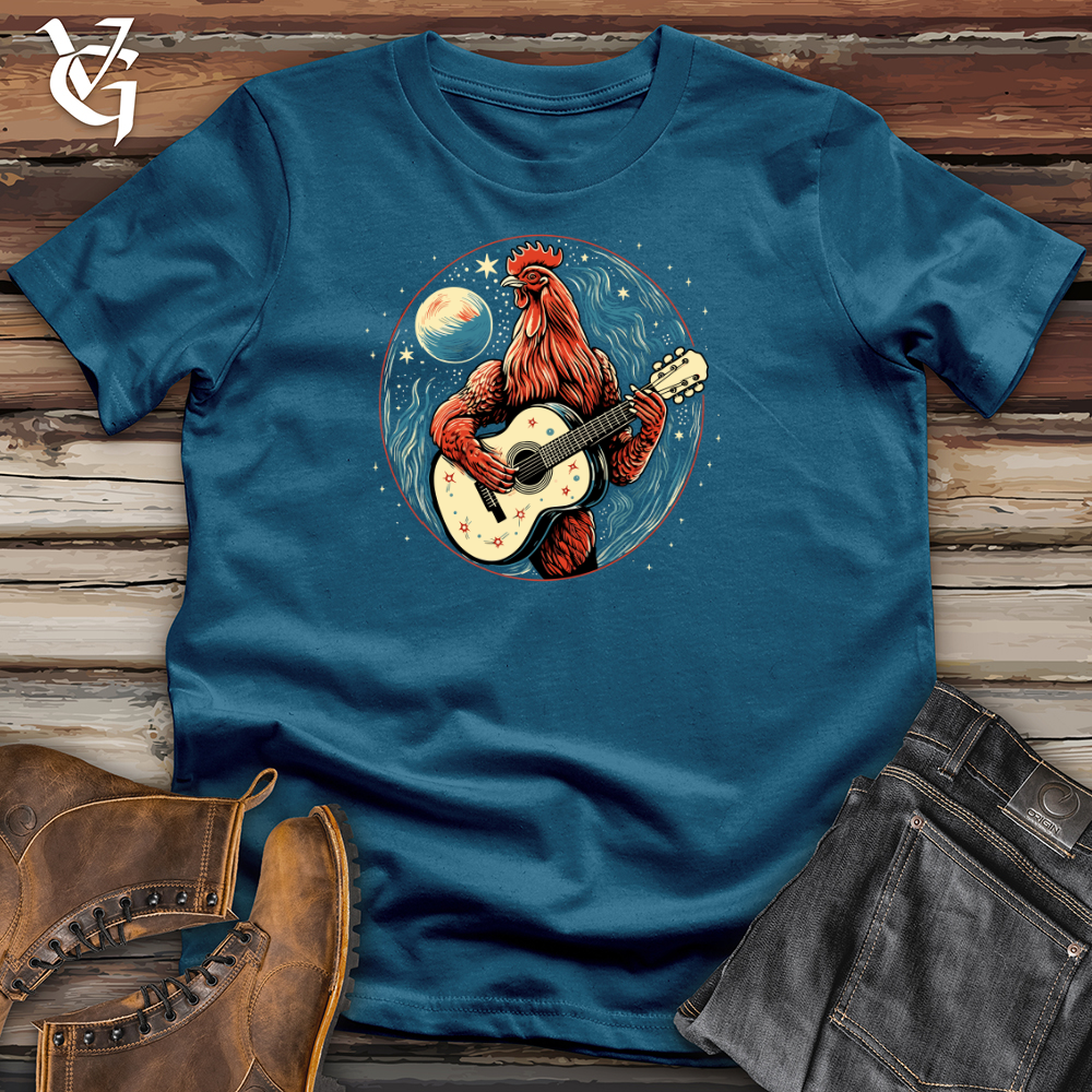 Viking Goods Cosmic Guitar Chicken Strum Cotton Tee Deep Teal / L