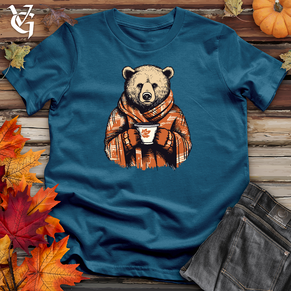 Viking Goods Cozy Cider Bear Cotton Tee Deep Teal / L