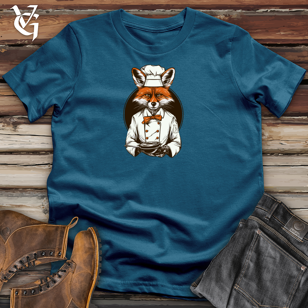 Viking Goods Culinary Fox Trot Cotton Tee Deep Teal / L