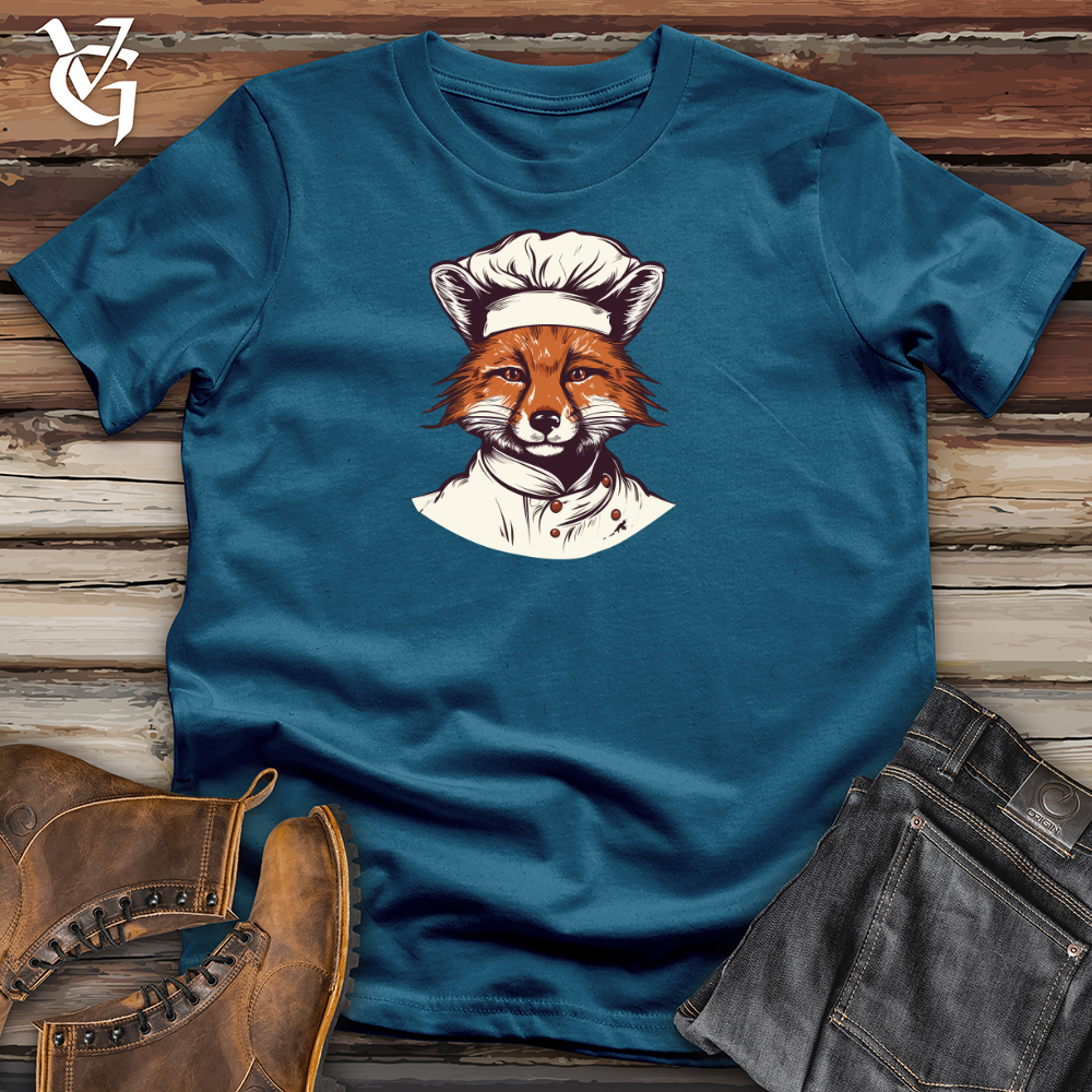 Viking Goods Culinary Whisked Fox Cotton Tee Deep Teal / L