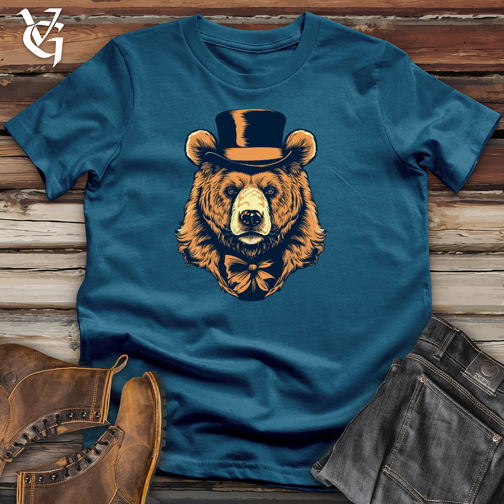 Viking Goods Dapper Grizzly Cotton Tee Deep Teal / L