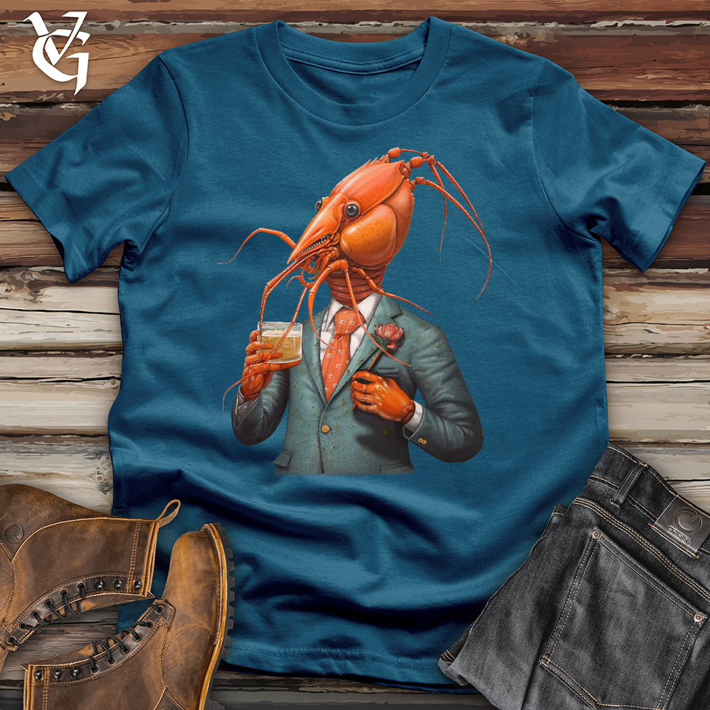 Viking Goods Dapper Shrimp Cotton Tee Deep Teal / L
