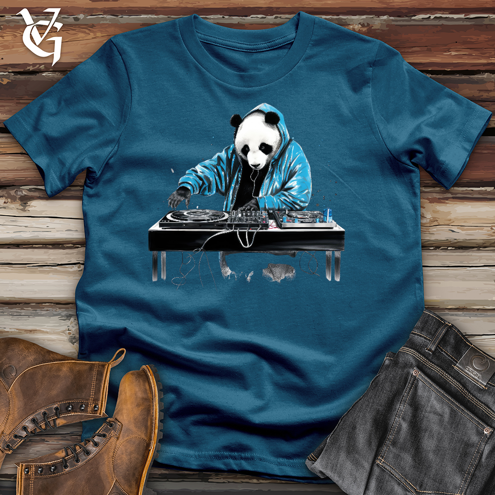 Viking Goods Dj Panda Cotton Tee Deep Teal / L