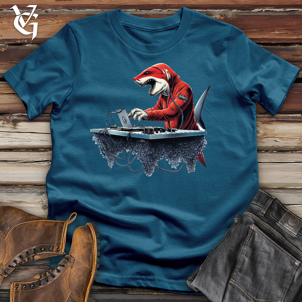 Viking Goods Dj Shark Cotton Tee Deep Teal / L