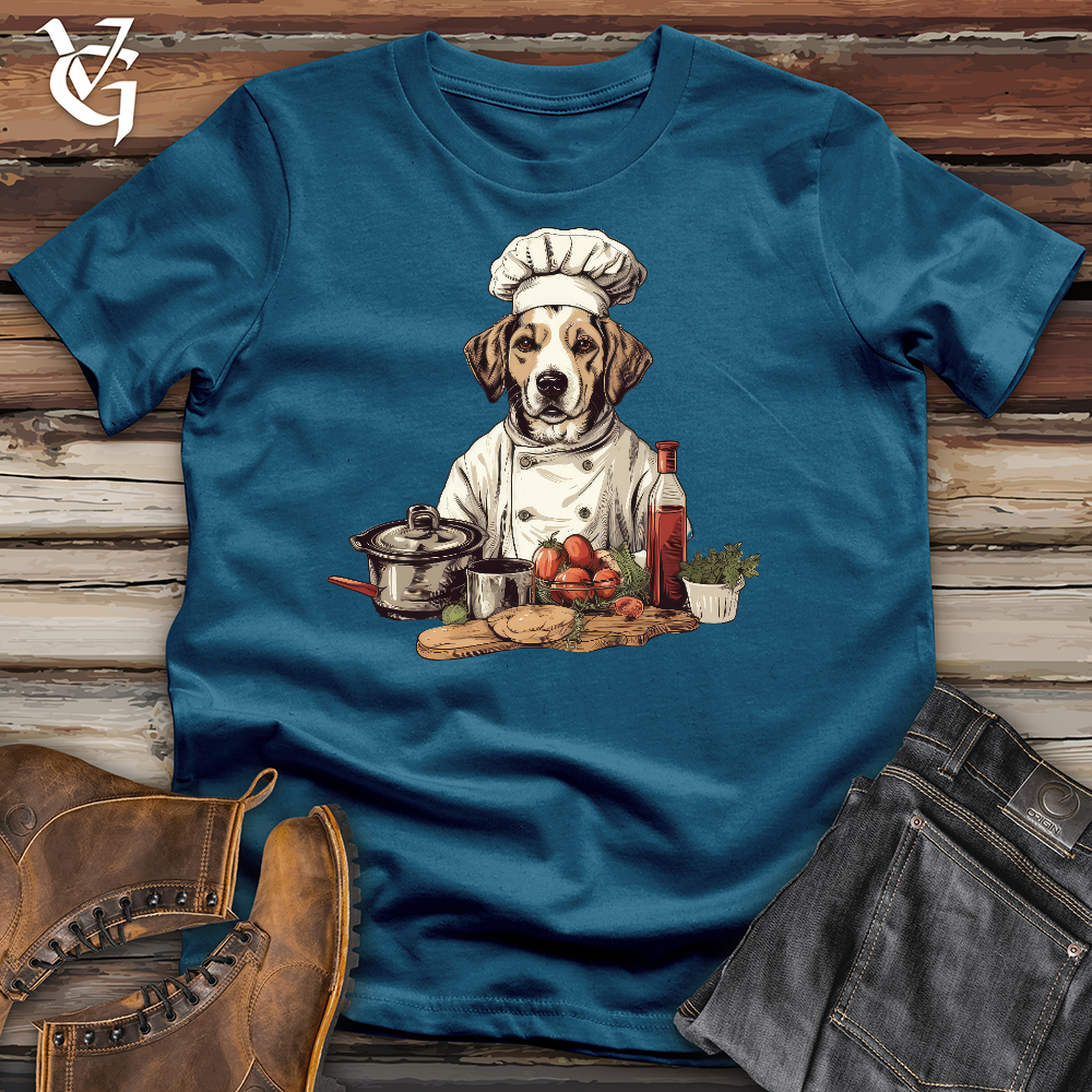Viking Goods Doggy Chef Cotton Tee Deep Teal / L