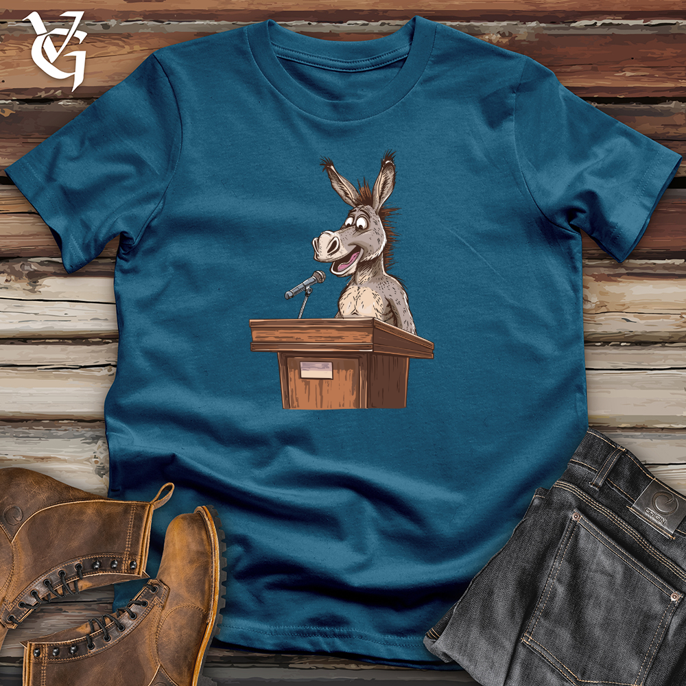 Viking Goods Donkey Podium Speech Cotton Tee Deep Teal / L