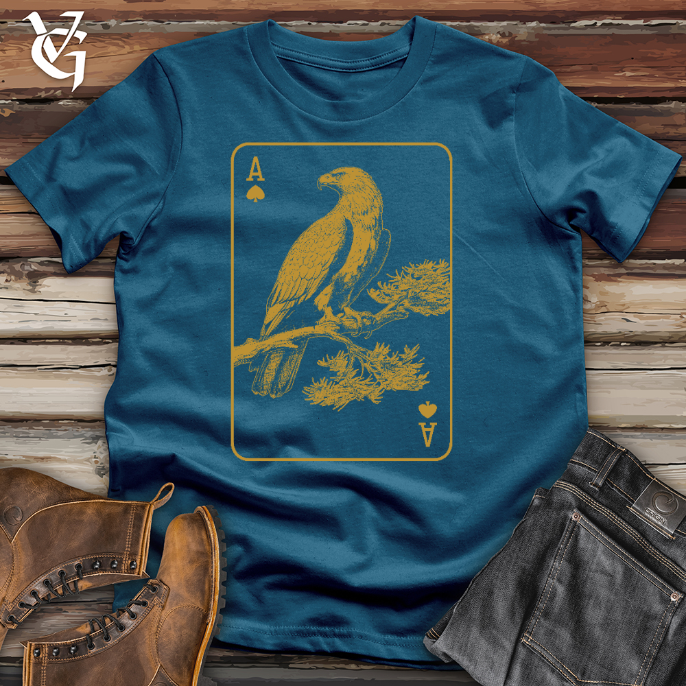 Viking Goods Eagel Card Cotton Tee Deep Teal / L
