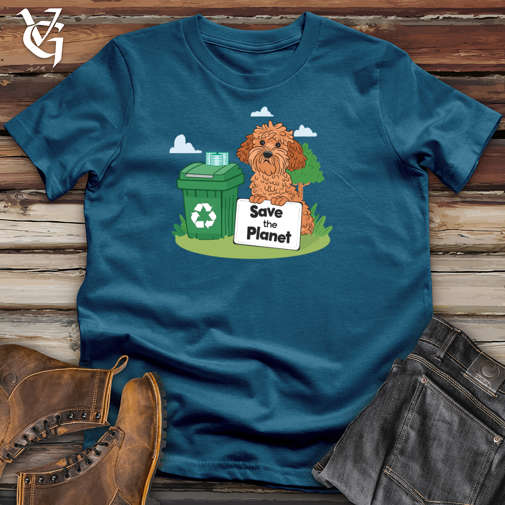 Viking Goods Eco Pooch Pledge Cotton Tee Deep Teal / L