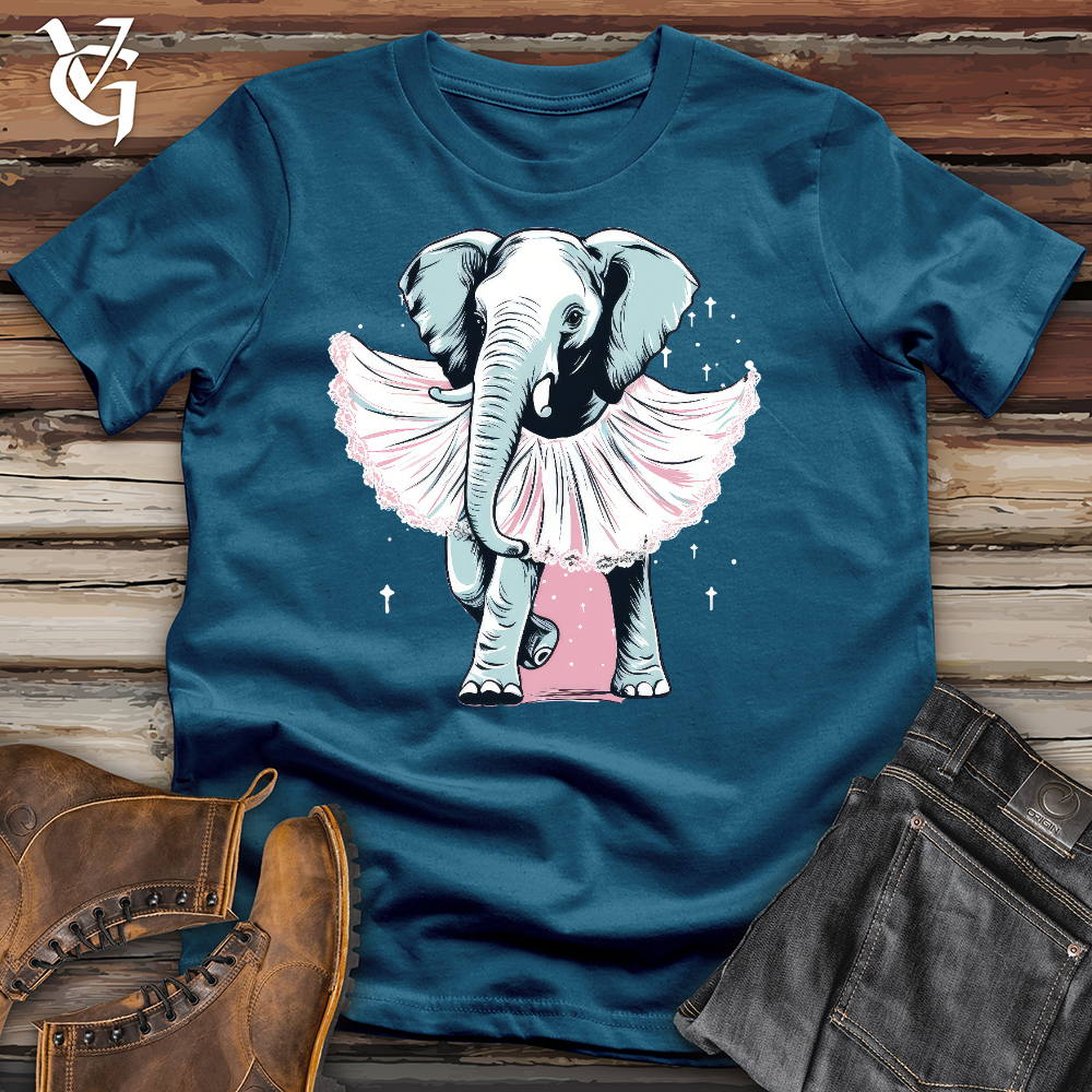 Viking Goods Elephant Ballerina Cotton Tee Deep Teal / L