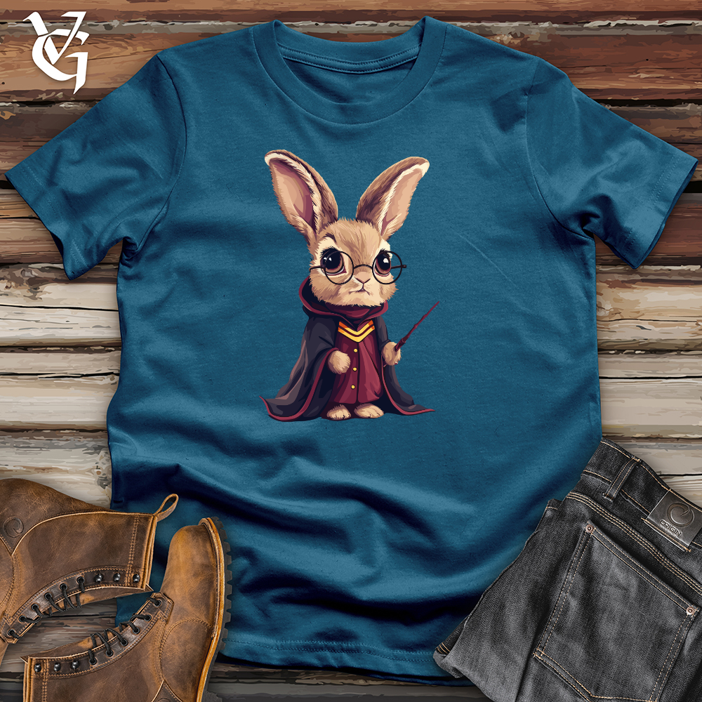 Viking Goods Enchanted Bunny Mage Cotton Tee Deep Teal / L