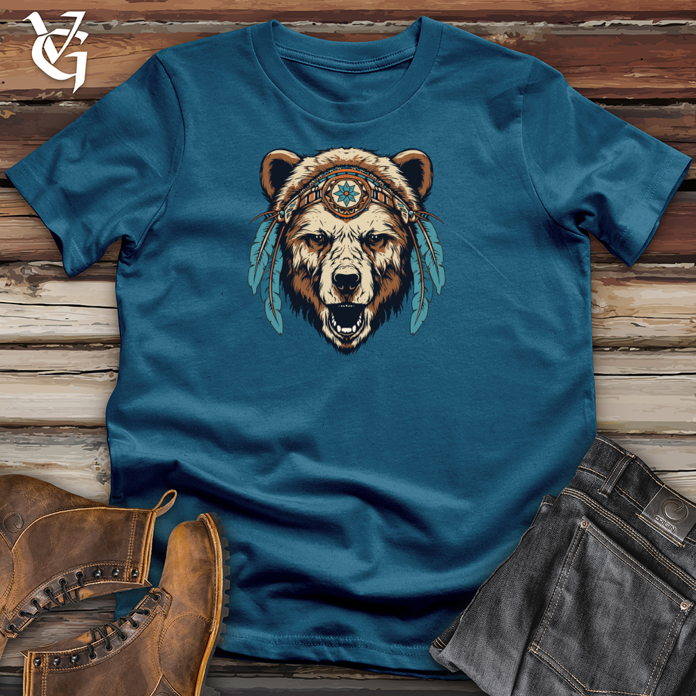 Viking Goods Fierce Grizzly Relic Cotton Tee Deep Teal / L