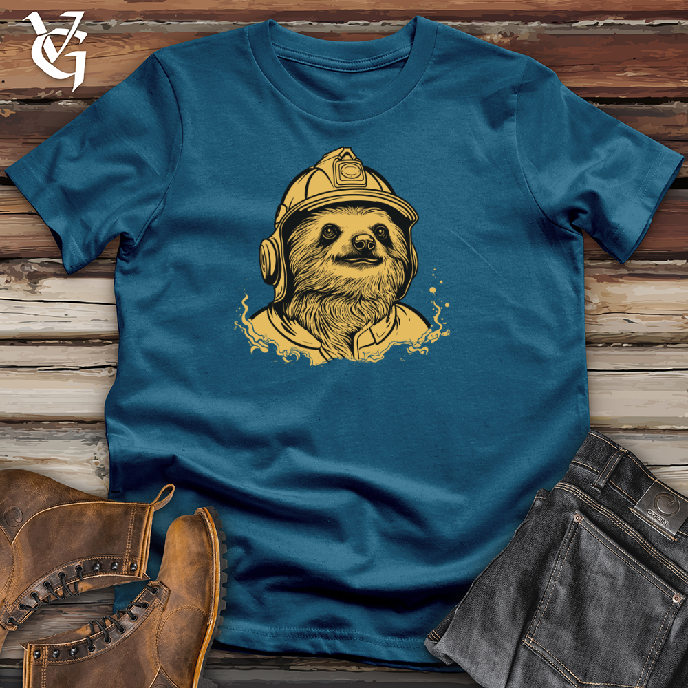 Viking Goods First Responder Sloth Rescue Cotton Tee Deep Teal / L