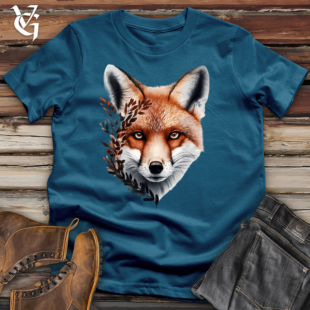 Viking Goods Fox Nature Cotton Tee Deep Teal / L