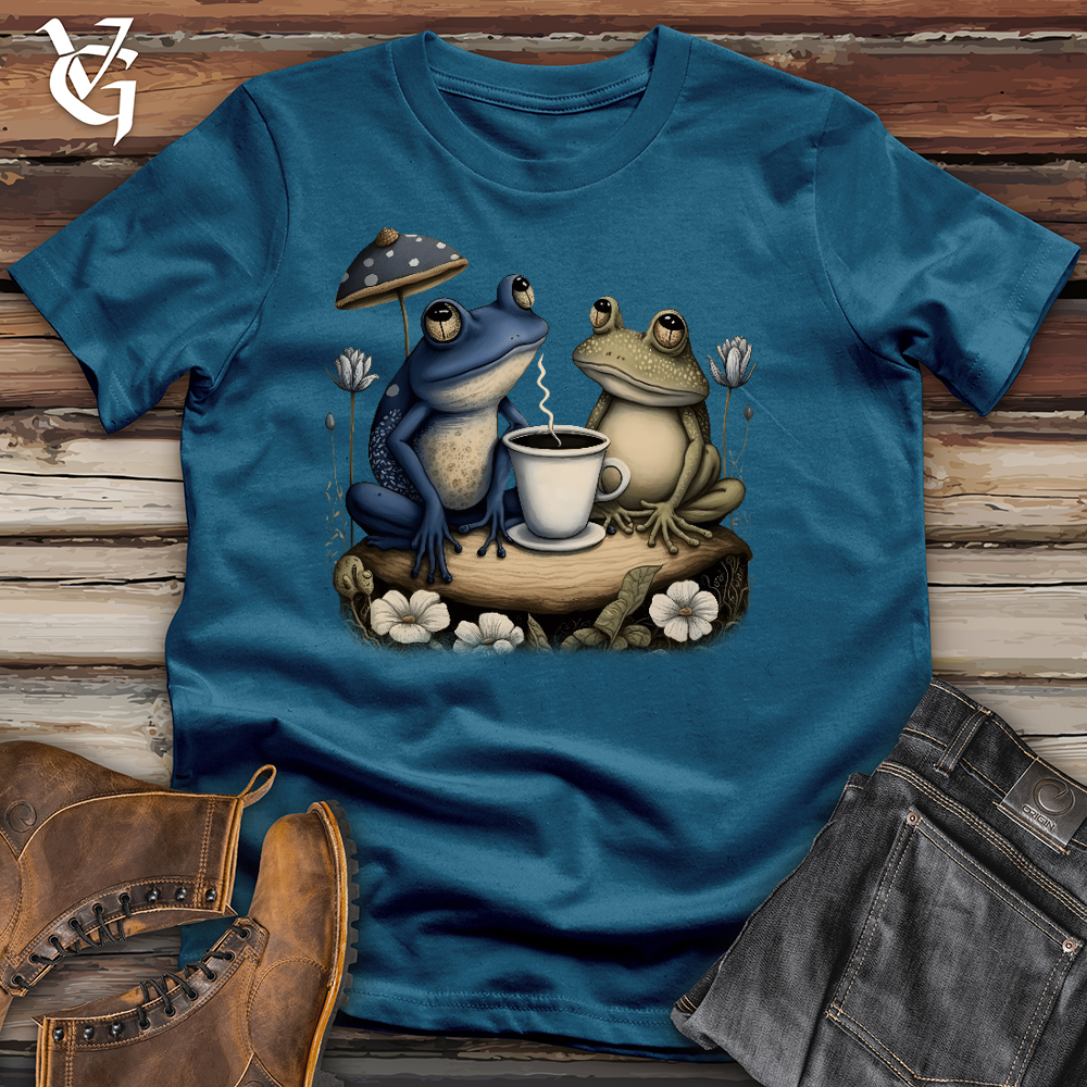 Viking Goods Frog Friends Cotton Tee Deep Teal / L