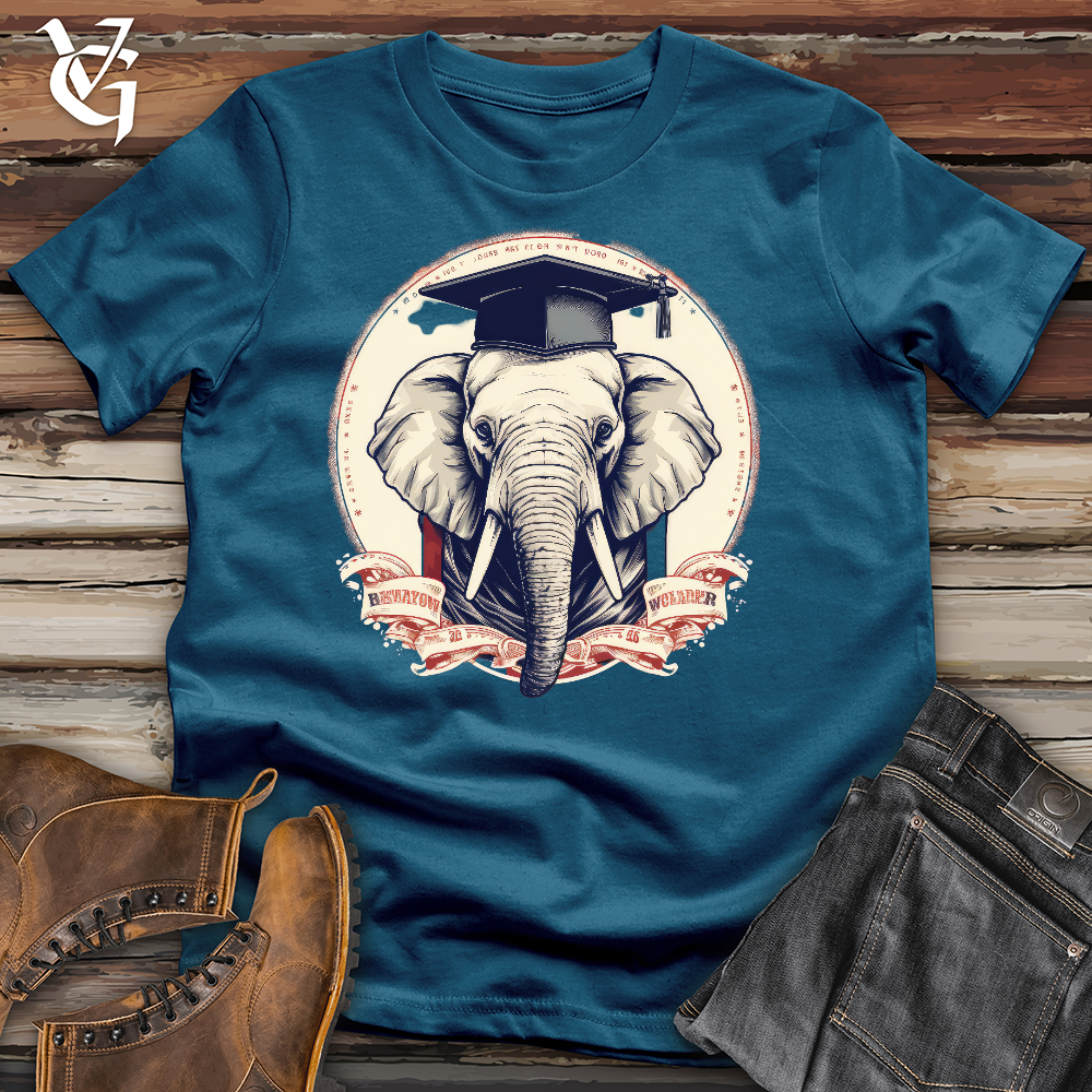 Viking Goods Graduating Elephant Cotton Tee Deep Teal / L