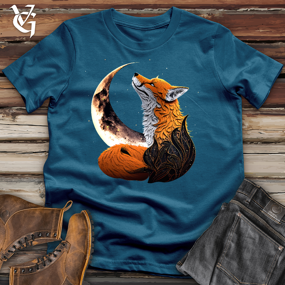 Viking Goods Howl Of The Fox Cotton Tee Deep Teal / L