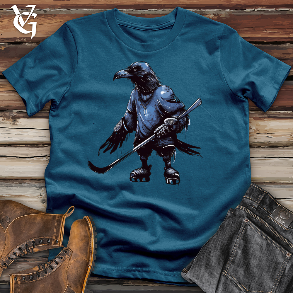 Viking Goods Ice Hockey Raven Cotton Tee Deep Teal / L