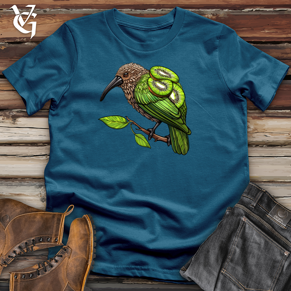 Viking Goods Kiwi Fruit Bird Cotton Tee Deep Teal / L