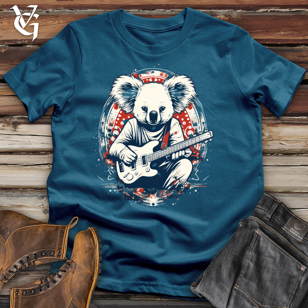 Viking Goods Koala Guitarist Cotton Tee Deep Teal / L