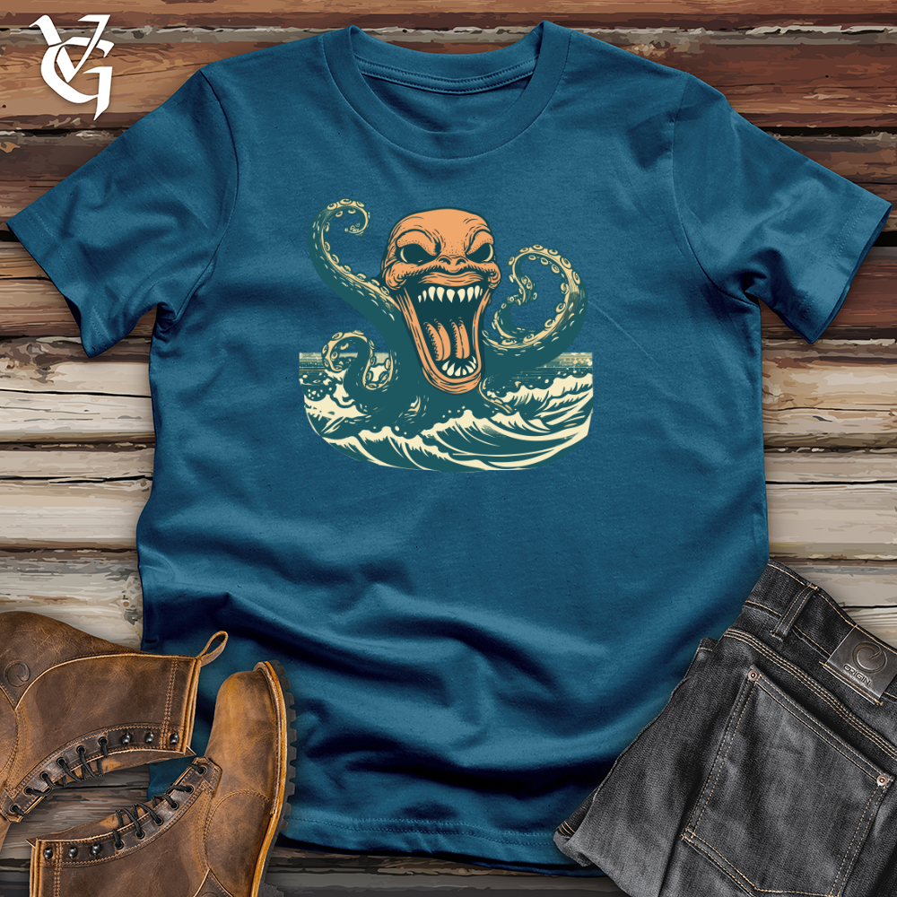Viking Goods Kraken Cyclist Cotton Tee Deep Teal / L