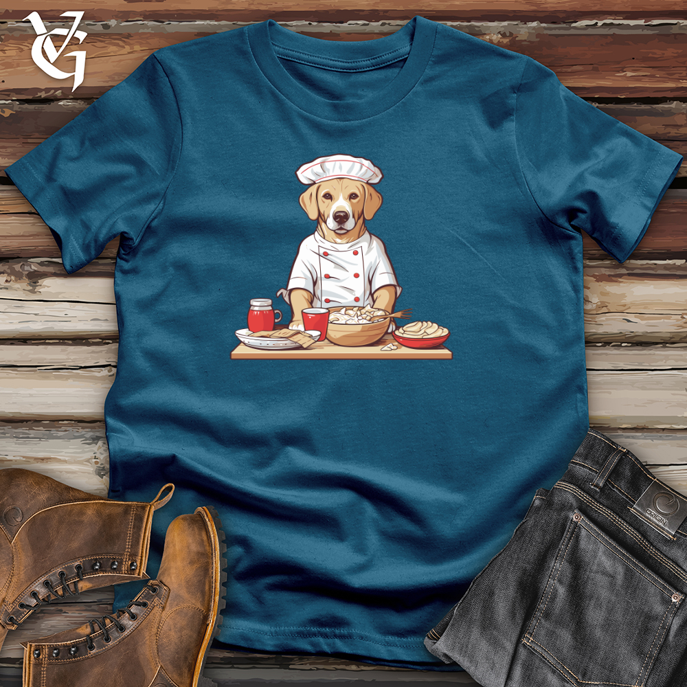 Viking Goods Labrador Gourmet Chef Cotton Tee Deep Teal / L