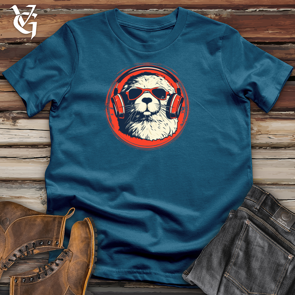 Viking Goods Melodic Beaver Vibe Cotton Tee Deep Teal / L