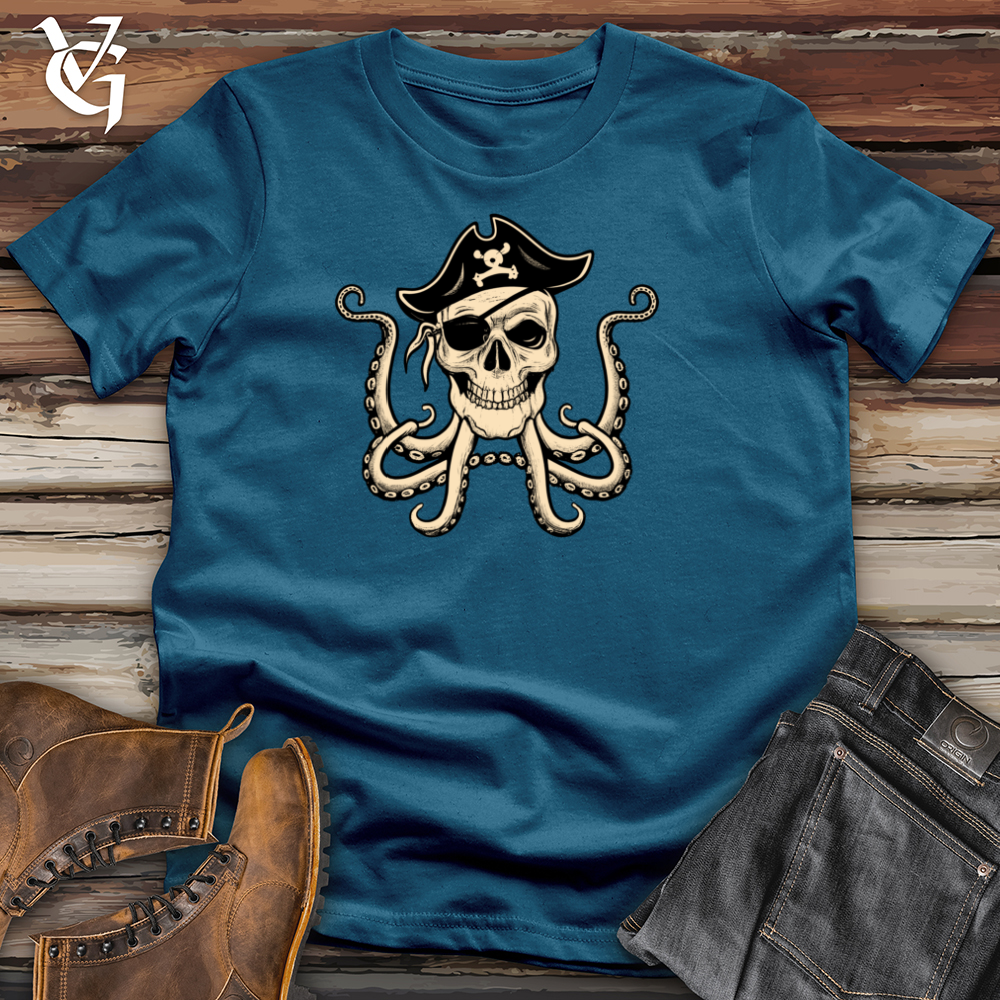 Viking Goods Octopus Pirate Cotton Tee Deep Teal / L
