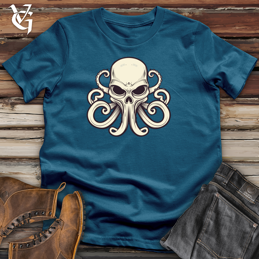 Viking Goods Octopus Storm Cotton Tee Deep Teal / L