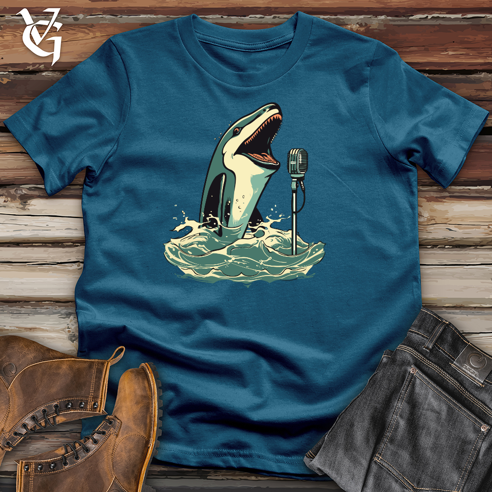 Viking Goods Orca Singing Sensation Cotton Tee Deep Teal / L