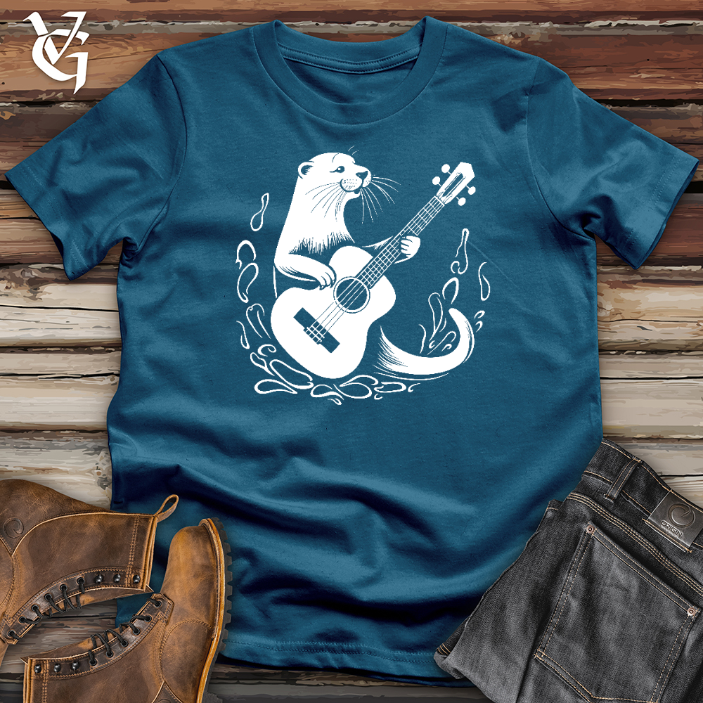 Viking Goods Otter Guitarist Cotton Tee Deep Teal / L