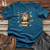 Viking Goods Owl Bookworm Adventure Cotton Tee Deep Teal / L