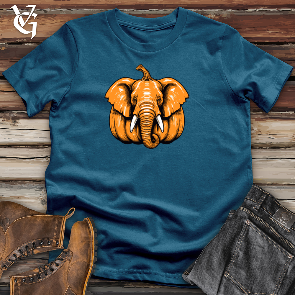 Viking Goods Pachyderm Pumpkin Cotton Tee Deep Teal / L