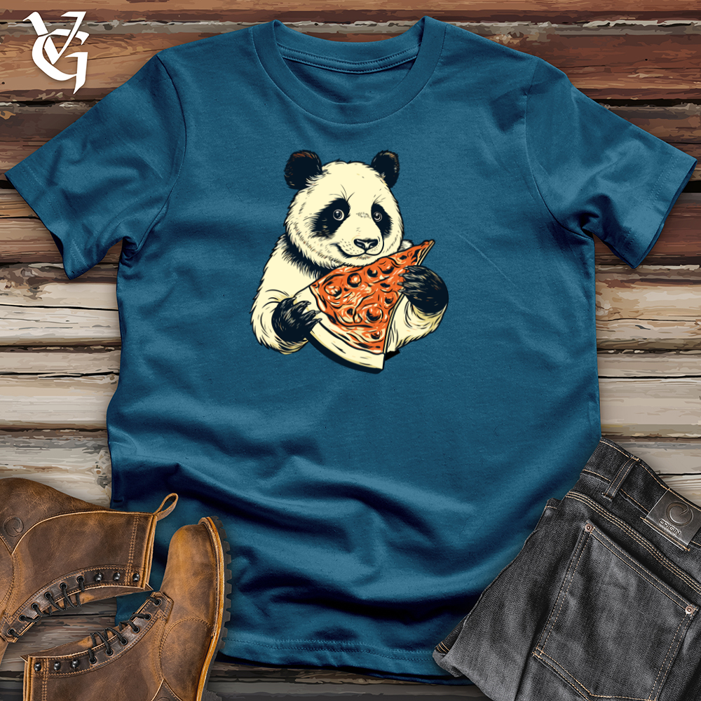 Viking Goods Panda Pizzamania Cotton Tee Deep Teal / L