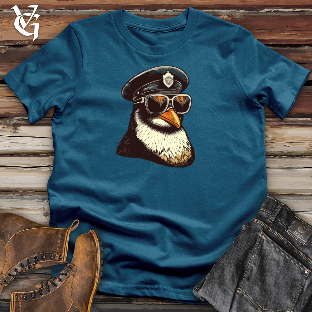 Viking Goods Patrol Penguin Cotton Tee Deep Teal / L