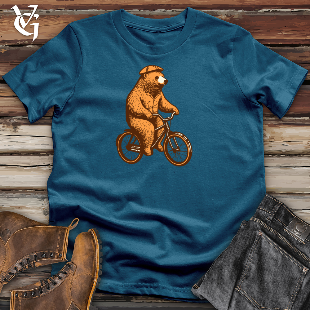 Viking Goods Pedal ready Beaver Cotton Tee Deep Teal / L