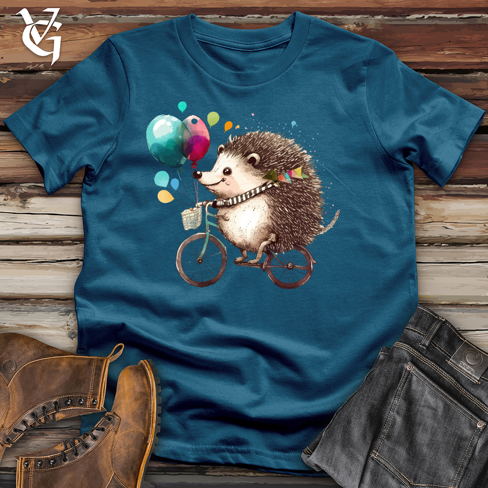 Viking Goods Porcupine Cyclist Cotton Tee Deep Teal / L