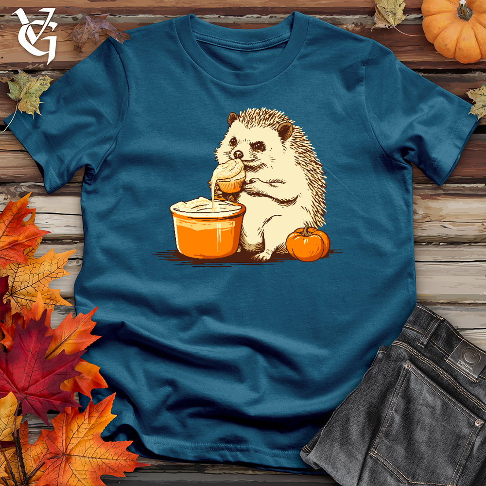 Viking Goods Pumpkin Pie Quills Cotton Tee Deep Teal / L
