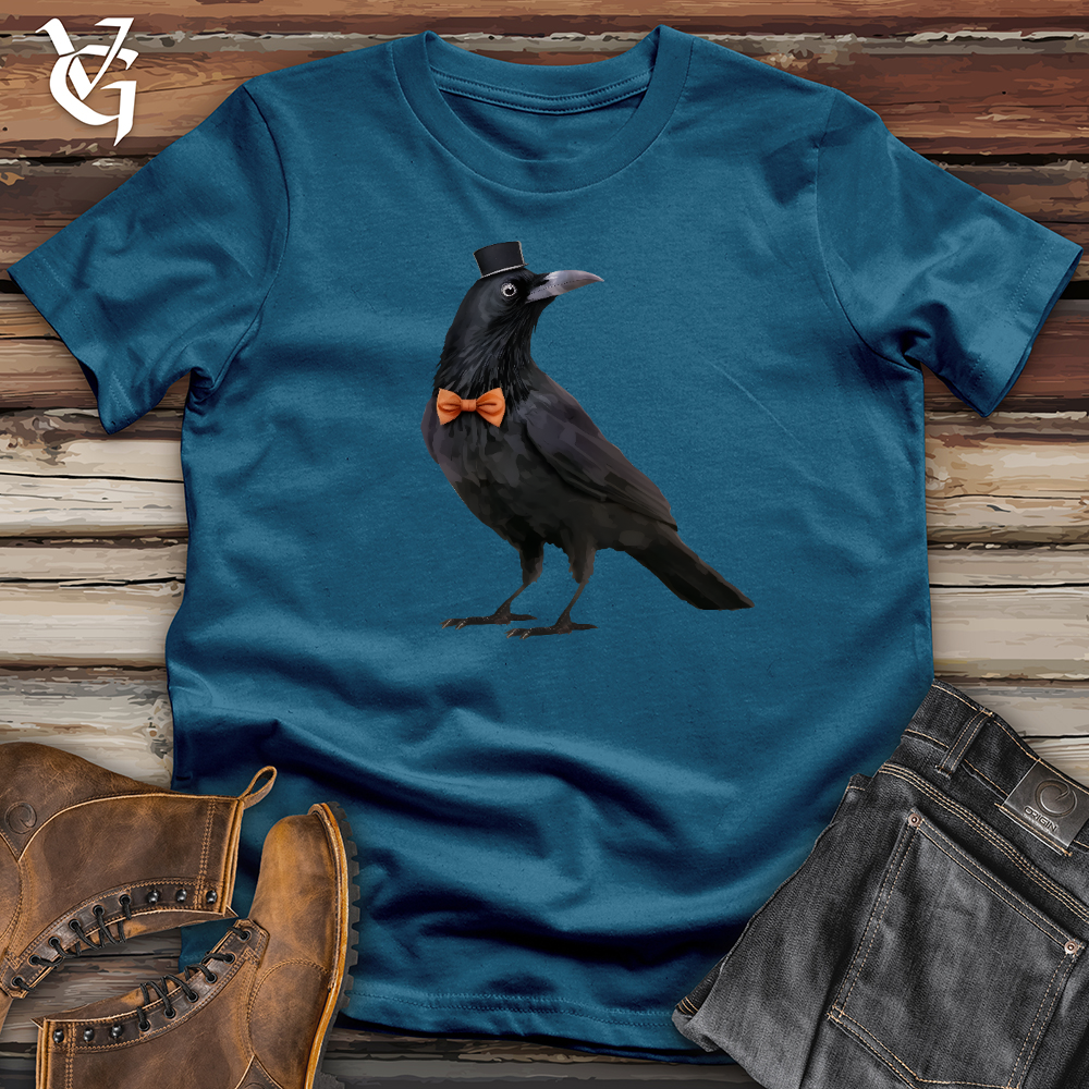 Viking Goods Raven Bowtie Cotton Tee Deep Teal / L