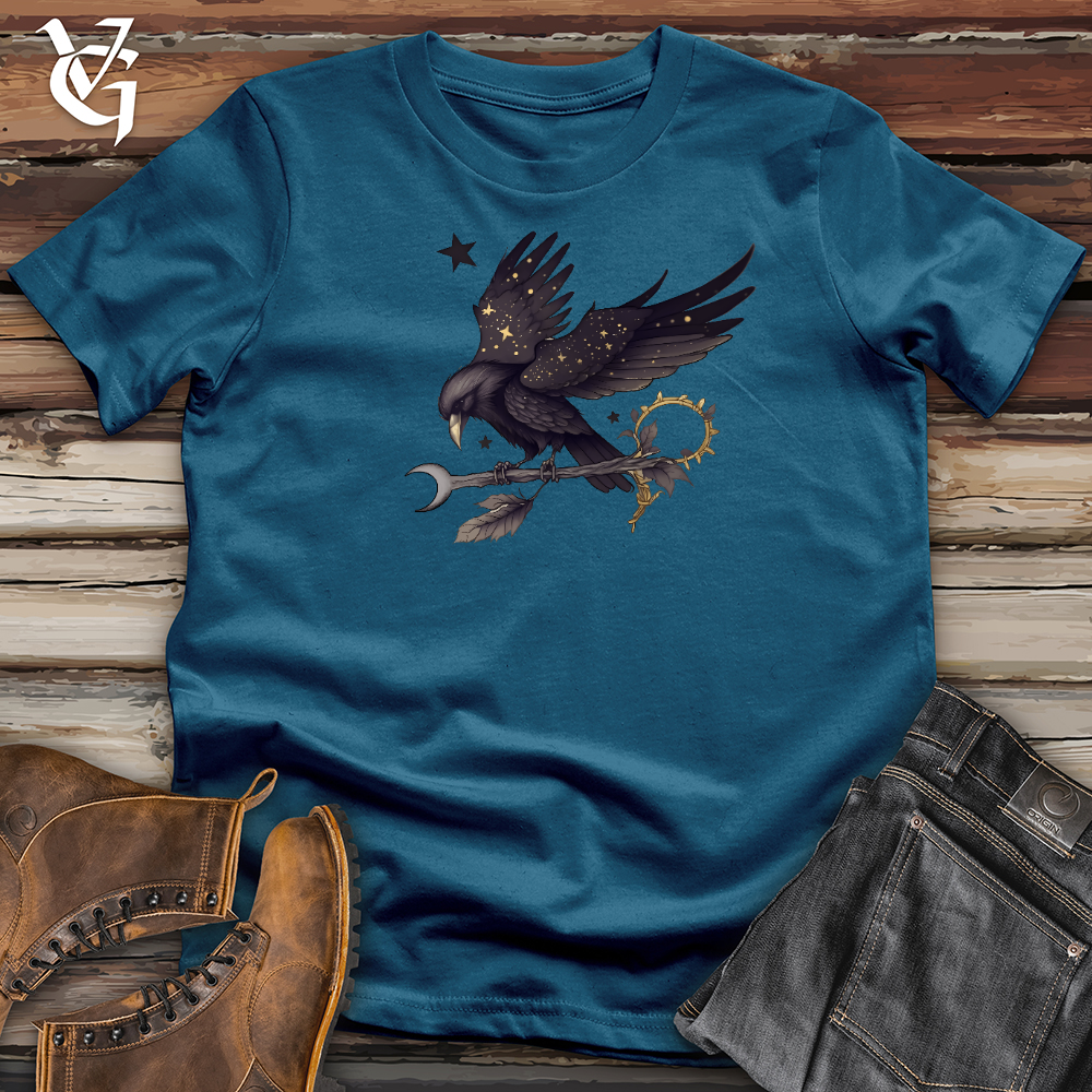 Viking Goods Raven with Arrow Cotton Tee Deep Teal / L