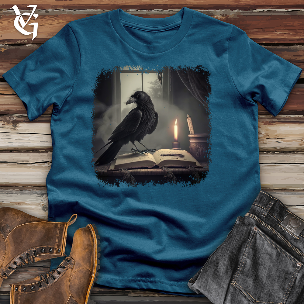 Viking Goods Raven Writer Cotton Tee Deep Teal / L