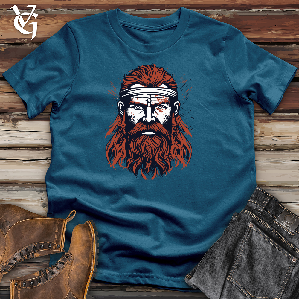 Viking Goods Red Viking Warrior Cotton Tee Deep Teal / L