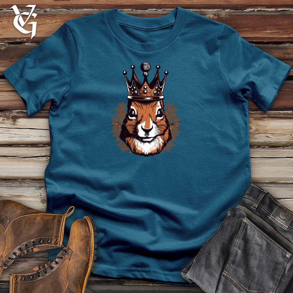 Viking Goods Regal Squirrel Cotton Tee Deep Teal / L