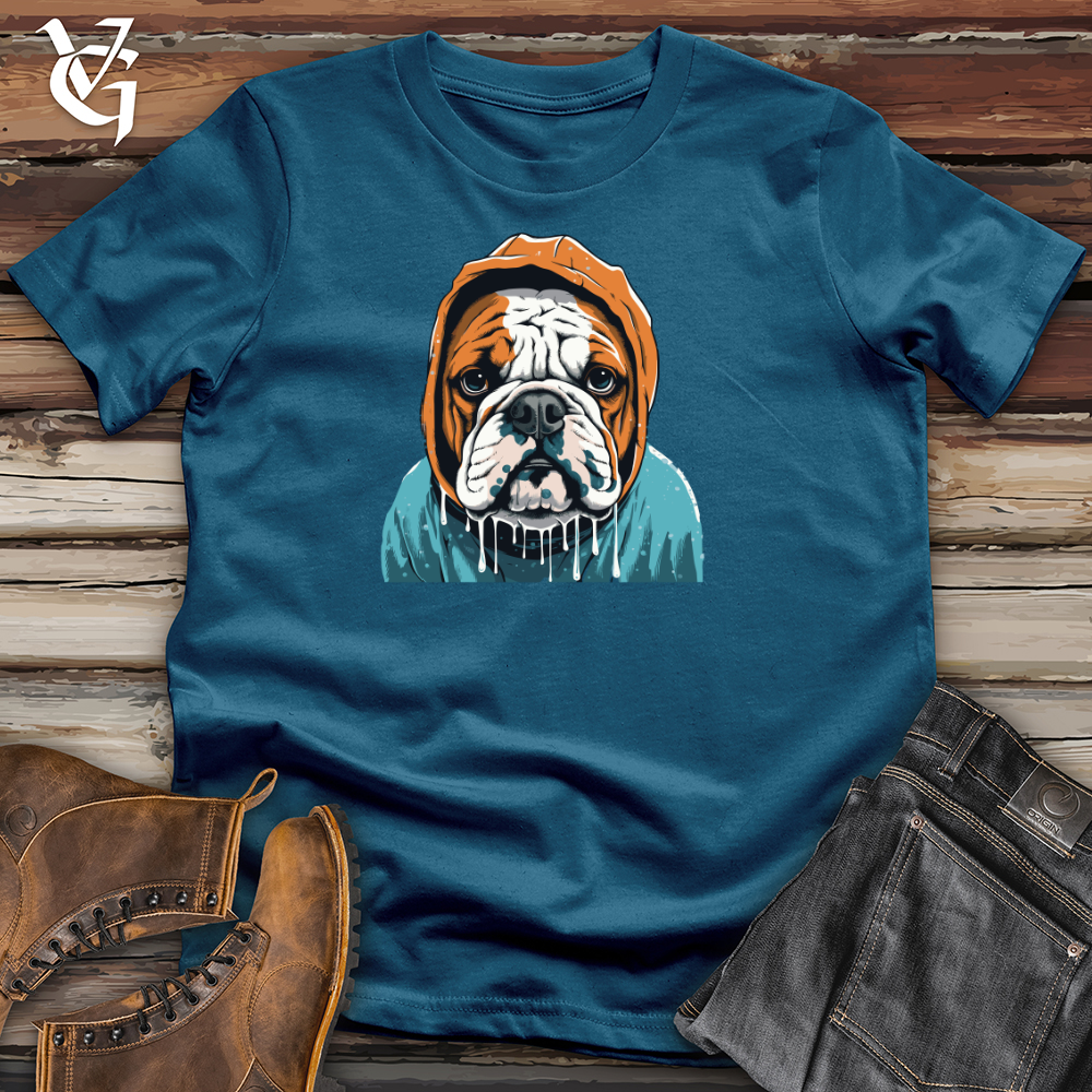 Viking Goods Retro Rainy Bulldog Cotton Tee Deep Teal / L