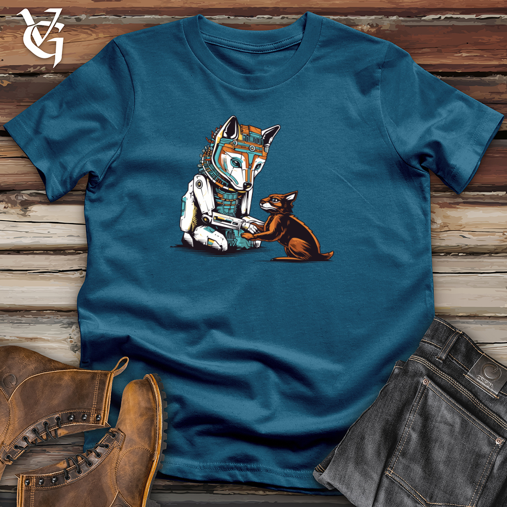 Viking Goods RoboFox Pal Cotton Tee Deep Teal / L