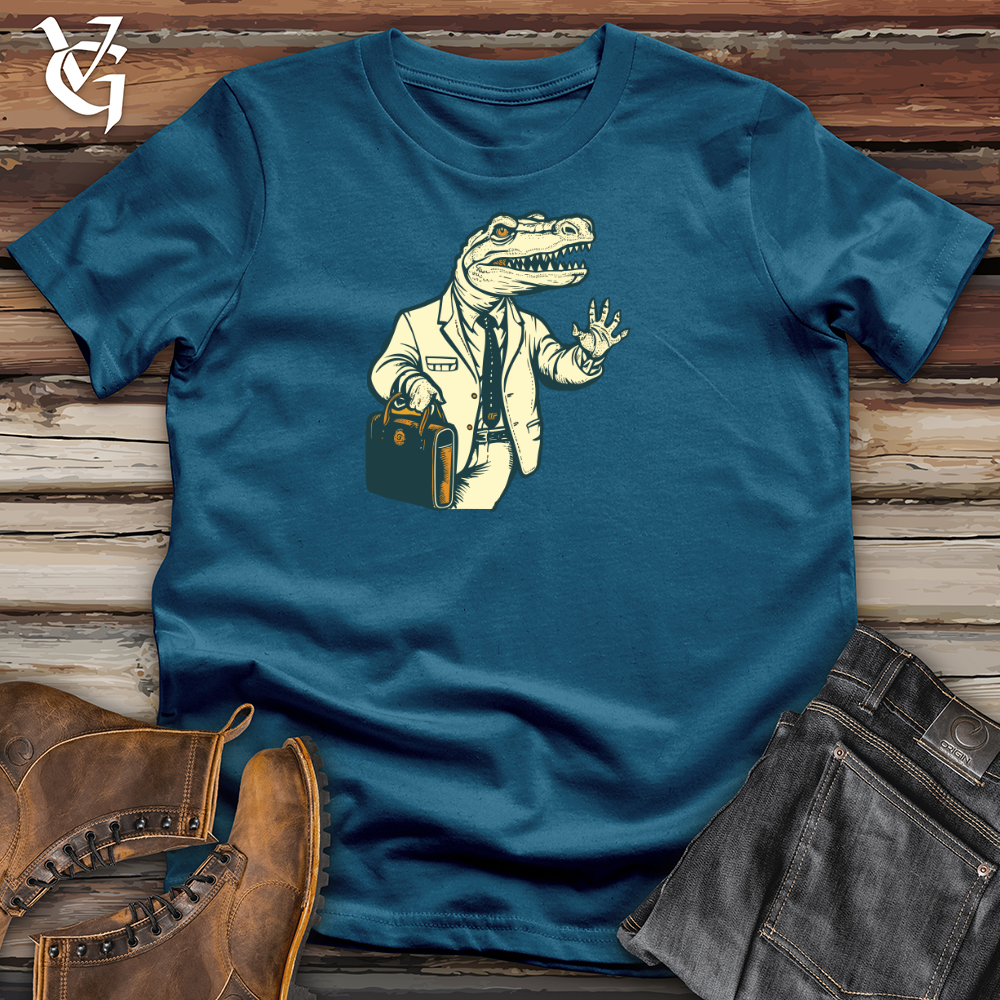 Viking Goods Savvy Gator Cotton Tee Deep Teal / L